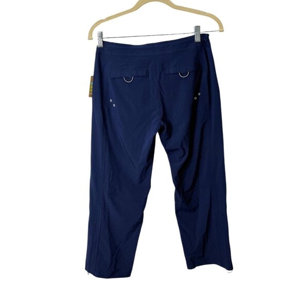Title Nine Nimblene Rogue Capri Crop Hiking Pants Navy Blue Womens Size 2 NEW - Picture 2 of 8
